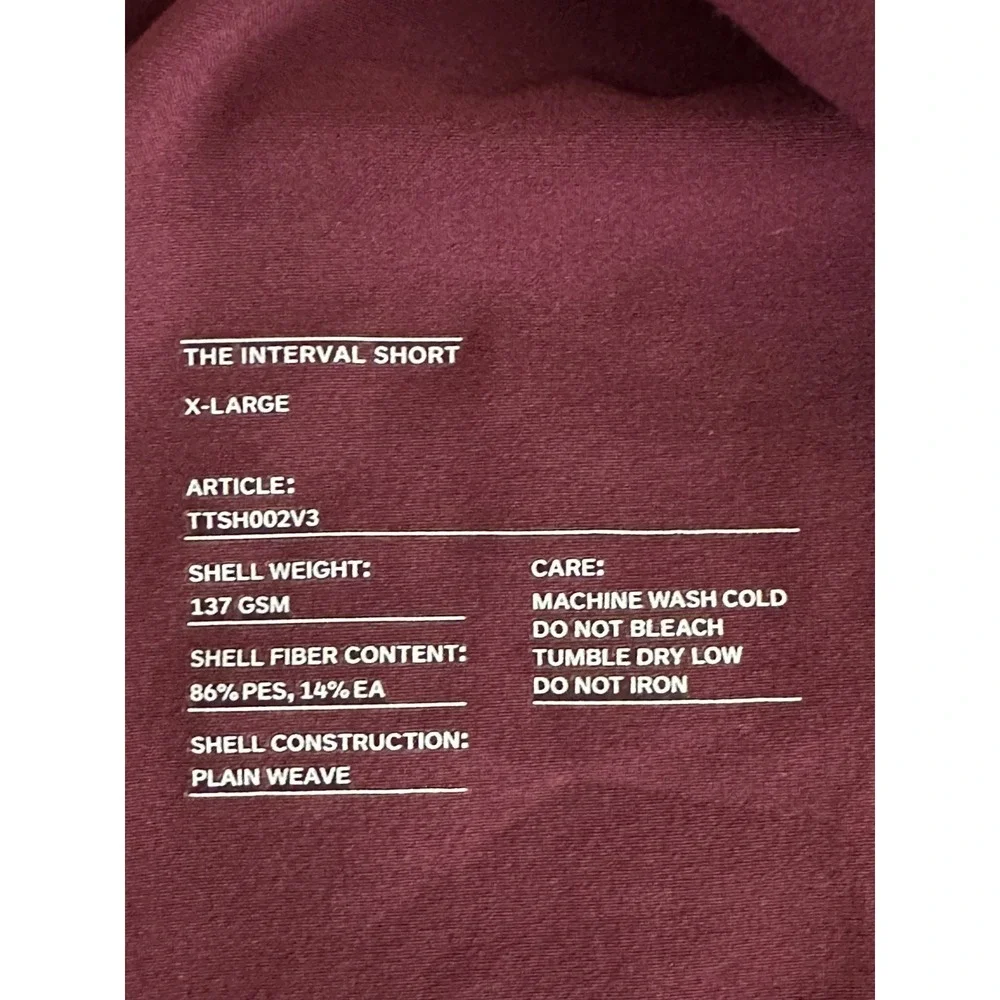 Ten Thousand Interval Short Men's XL Burgundy 7
